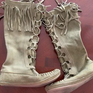 Free People Fringe Boots